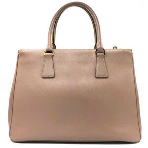 Prada handbag Saffiano shoulder Tan bag leather Beige Leather Bag pink Galleria